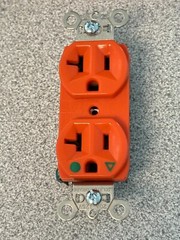 NEW Pass & Seymour Legrand IG8300 Hospital Grade Duplex Receptacle 20A Orange
