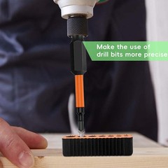 Time-Saving Easy-To-Use Compact Modern Stable 2Pcs Plastic Metric Drilling Guide