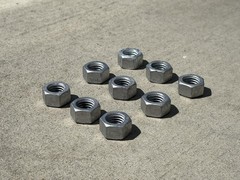5/8″ Hot Dipped Galvanized Hex Nut, Standard | Coarse Thread 13 TPI – Sandbaggy