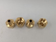 Brass Flare Reducer Adapter Female 1/2″ to Male 3/8″ Flare 1/2″ to 3/8″ Lot of 4