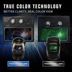TRQWH Auto-Darkening Welding Mask, 1/20000s Response, Shade 9-13