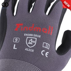 Safety Work Gloves MicroFoam Nitrile Coated Foam Gloves L-Size/12 Pairs