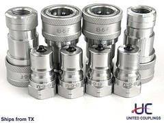 3/8 Hydraulic Quick Coupler /Coupling | ISO B 7241 | NPT | 4 Sets(Male & Female)
