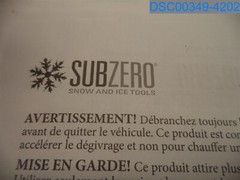 Subzero: 12650, 12V Window Defroster, Black