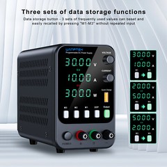 DC 0-30V 0-5A 10A Lab Adjustable Variable Bench Power Supply Internal Memories