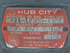 Hub City 454 0221-12365-1362 Gear Reducer 20:1B 87.5RPM 182T 184T 213 215 0810R