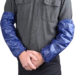 8 Mil Vinyl 18 inch, Chemical Resistant Sleeve, Protective Clothing, Blue