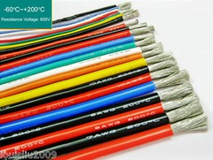 1m Flexible Soft Silicone Wire Tin Copper RC Electronic Cable W/Various Colours