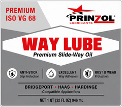 PRINZOL – WAY OIL 68 (1 Qt) (Bridgeport, HAAS, Hardinge & Others) #2 Equivalent