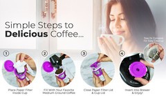 500-Ct EZ-Cup 2.0 Disposable Coffee Filter for Keurig Single Cup K-Cup Pods