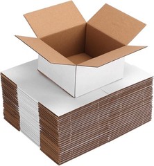 Durable 30 Pack White Corrugated Shipping Boxes – Lightweight & Easy to Assemble