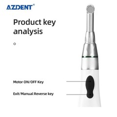 Dental Cordless LED Endo Motor 16:1 Contra Angle +6pcs Endo Motor Rotary Files