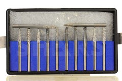 SHARS 12 Piece 1/8″ Shank Carbide Burr Set NEW !{
