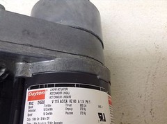 Dayton 2H500 Linear Actuator 115 VAC 1.5 A 7 In/Min 600 lbs Thrust