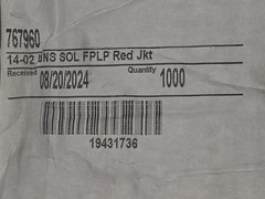 Fire Alarm Cable 14/2 FPLP Plenum Rated Solid Copper Red Approx 700 Ft Free Ship
