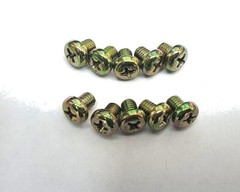 M5 J.I.S Japanese Industrial Standard Yellow Passivate Panhead Screws (6-35mm)