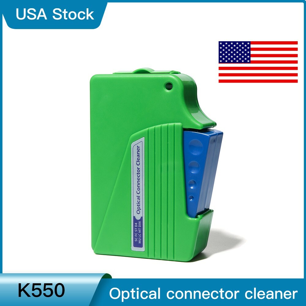 Optical Fiber End Face Cleaning Box Cleaner Cassette Optic Fiber Cleaner Ship US