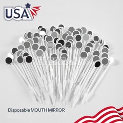 500Pcs Dental Mouth Mirror w/Handle Dental Ortho Instruments