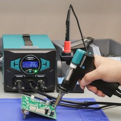 Soldering Iron Desoldering Station Kit with Upgraded Desolder Tool, 110W EVO Sol