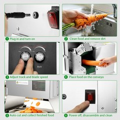 Electric Chopping Machine Green Onion Segment Cutter Commercial Vegetable Cutter