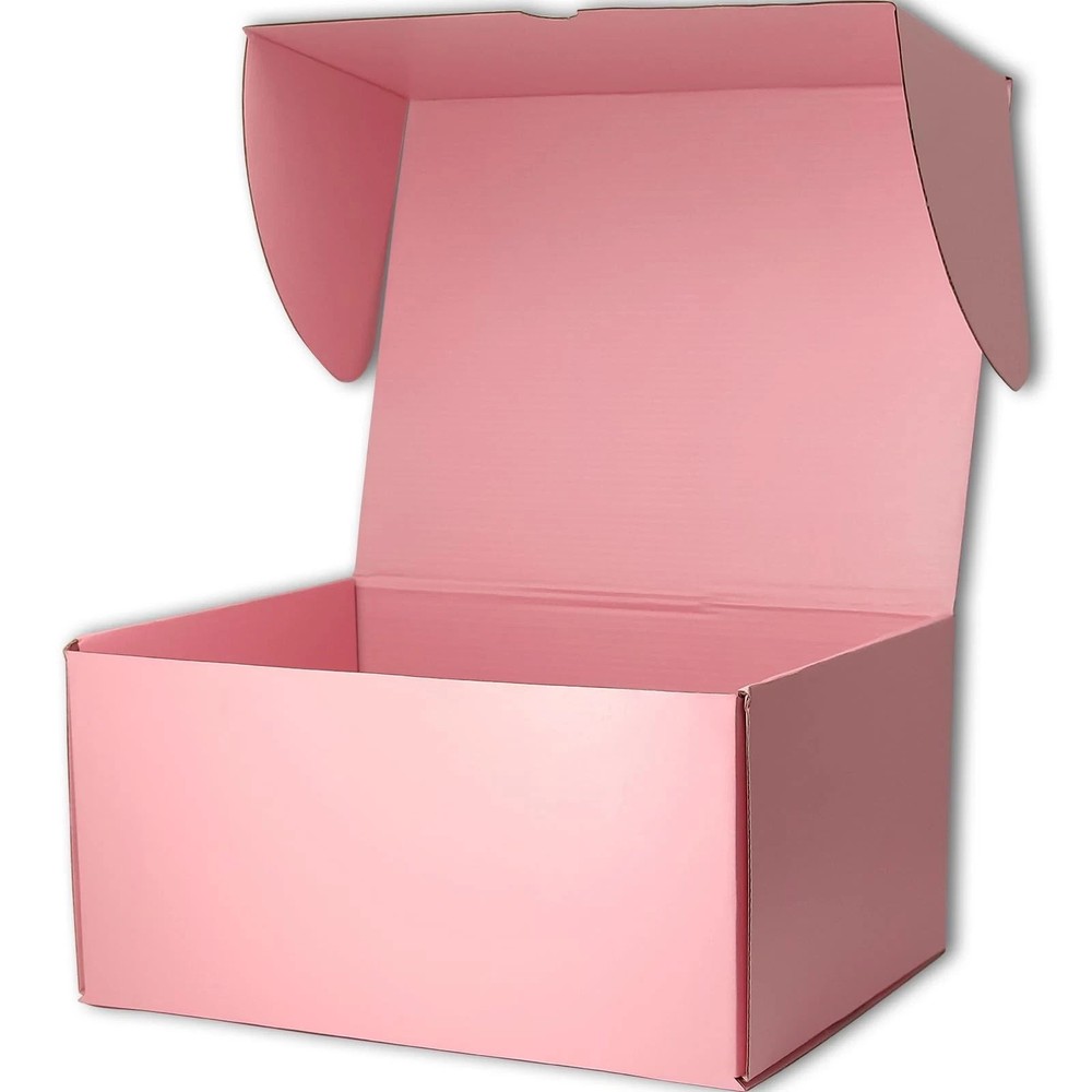 Pink Shipping Boxes for Small Business Pack of 15-12x10x6 inches Cardboard Co…