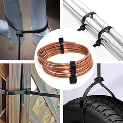 120Lb Zip Ties Heavy Duty 15 Inch 100Pcs, Large Black Cable Tie Actual 15.7 In,