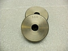 qty 2 – Plug Disk, size 160 x 3/8 width x 3/8″ hole, Washer, Spacer, Shims, Pads