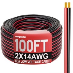 14 Gauge Wire 100FT Electrical Cable Dual Conductors Low Voltage Copper Clad …