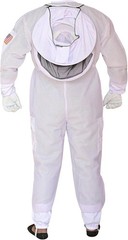 Heavyweight 3 Layer Bee Suit with Round Veil, Fencing Veil & Sting-Proof Gloves