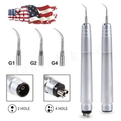 USA Dental Ultrasonic Air Perio Scaler Handpiece Hygienist 2 & 4-Holes 3 Tips CE