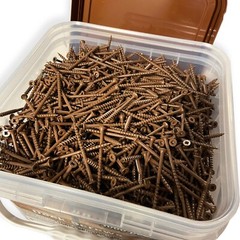 #8 x 2 1/2″ Deck Screws | Square Drive | Bugle Head | Brown Ruspert | 3000pcs