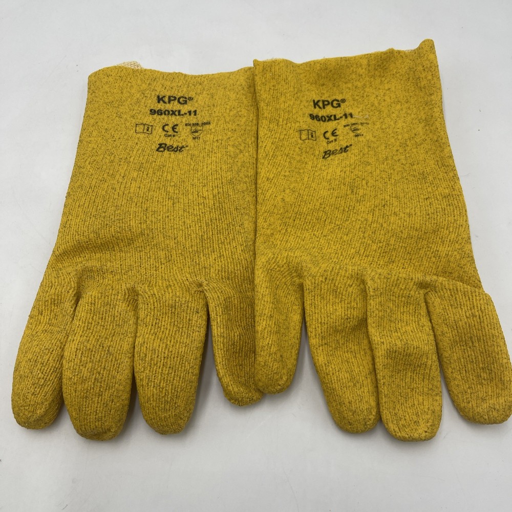 Showa 960Xl-11 XL Coated Gloves PVC Textured Abrasion Level 3 Yellow