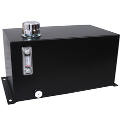 5 Gallon 14 Gauge Steel Hydraulic Fluid Reservoir Tank with Inlet 1-1/2″ FNPT