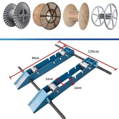Heavy Duty Cable Drum Roller Stand Cable Reel Dispenser for reels 11.8-47.2″ OD