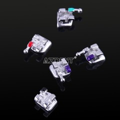 20Pc AZDENT Dental Orthodontic Bracket Metal Braces MINI MBT.022 HK345 case