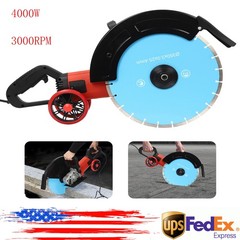 Electric Concrete Cutter Saw, Circular Saw with Saw Blade and Rolling Pulley HOT