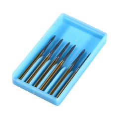 6 PCS Zekrya 28mm Long Dental Carbide Burs Surgical Drills FG Shank Dia. 1.6mm