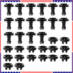 16 Sets Silverado Bumper Clips Front Air Dam Deflector Retainer Clips Nut Gro