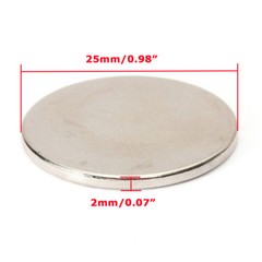 5-20Pcs Super Strong Round Disc 25mm x 2mm Magnets Rare Earth Neodymium N35 Lot