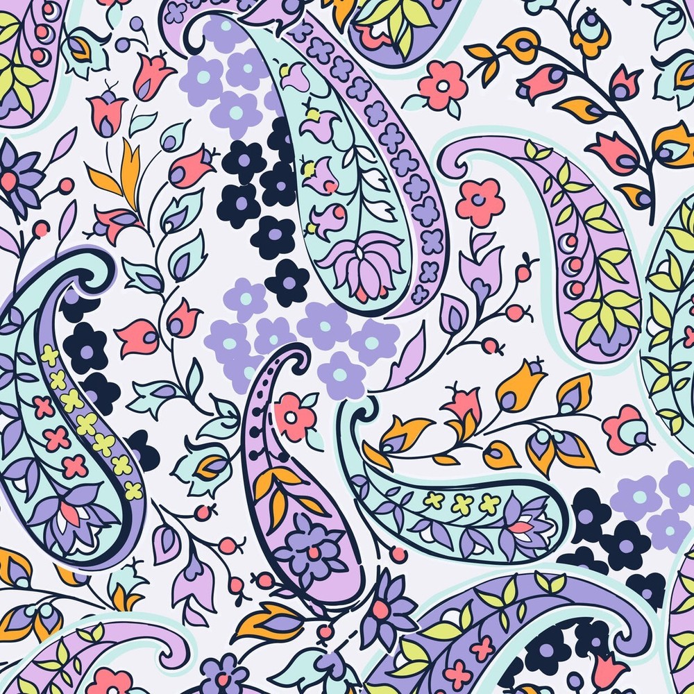 NEW Vera Bradley Non-Dated Large Spiral Planner MADDALENA PAISLEY SOFT 12 Months