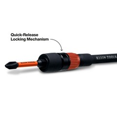 Klein Tools 80208 6 and 12-Inch Extension Set, Black Base, Orange Knob