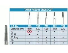 FG700L Carbide Burs High speed Handpiece 100 X FG-700L 100 Burs. Made In Canada