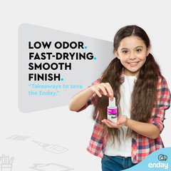 Enday Liquid Correction Fluid Pack of 4, White Fluid .7 Fl. Oz. / 20 Ml