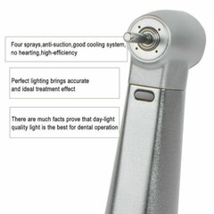 5X 1:5 Dental Electric Fiber Optic LED Contra Angle Handpiece Fit Sirona NSK NEW