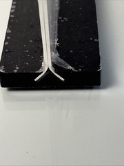 8.5 x 11 Acrylic Sign Holder w/ Black Plastic Base Double Sided Display