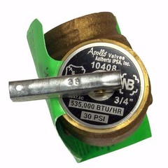 Conbraco 10-408-05 3/4 Female X 3/4 Female 30 PSI Boiler Pressure Relief Valve