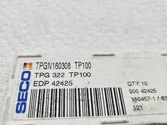 Seco Carboloy TPGN160308 TP100 Indexable Carbide Inserts TPG 322 (Qty 10)
