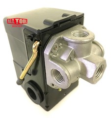 Heavy Duty Air Pressure Switch Sunny L4, 4 port, 95-125 PSI, 25 Amp, Auto/Off…