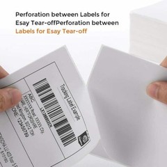 Fanfold Direct Thermal Shipping Labels 4×6 Perforated for Zebra & Rollo