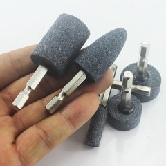 Luo ke 6 Pcs Rotary Grinding Stone, 1/4” Hex Shank Abrasive 6 millimeters